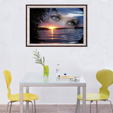 Load image into Gallery viewer, Eyes Sea - Full Diamond Painting - 40x30cm
