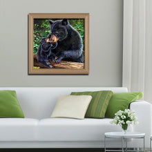 Load image into Gallery viewer, Black Bear - Full Drill Round Drill - 30x30cm
