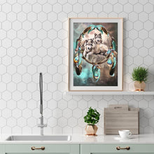 Load image into Gallery viewer, Wolf and Dream Catcher - Full Drill Round Drill - 30x40cm
