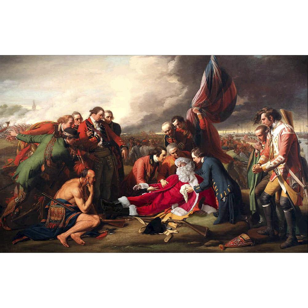 Santa Claus - Full Drill Round Drill - 40x30cm