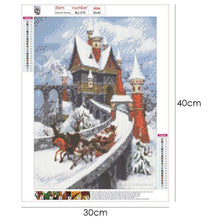 Load image into Gallery viewer, Santa Castle - Full Drill Round Drill - 30x40cm
