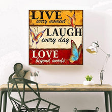 Load image into Gallery viewer, Positive Word  - Full Drill Round Drill - 35x35cm
