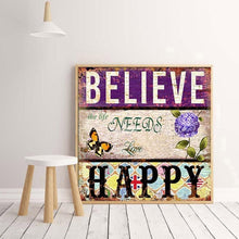 Load image into Gallery viewer, Positive Word  - Full Drill Round Drill - 35x35cm
