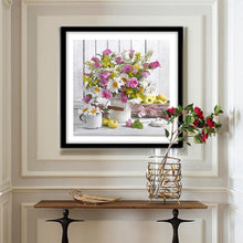 Load image into Gallery viewer, Elegant Flowers - Full Diamond Painting - 30x30cm
