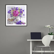 Load image into Gallery viewer, Elegant Flowers - Full Diamond Painting - 30x30cm
