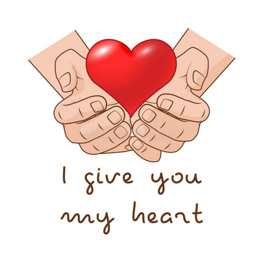 Heart - Full Diamond Painting - 30x30cm