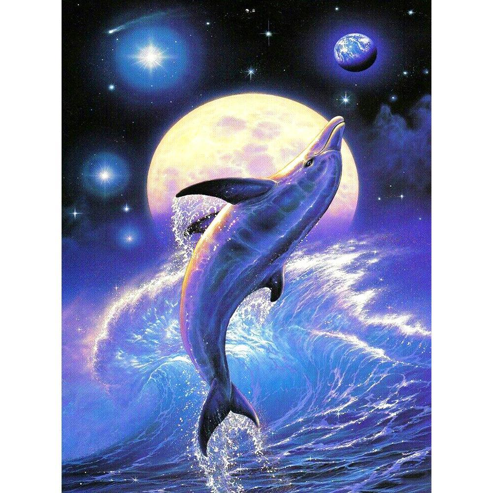 Dolphin - Full Diamond Painting - 40x30cm