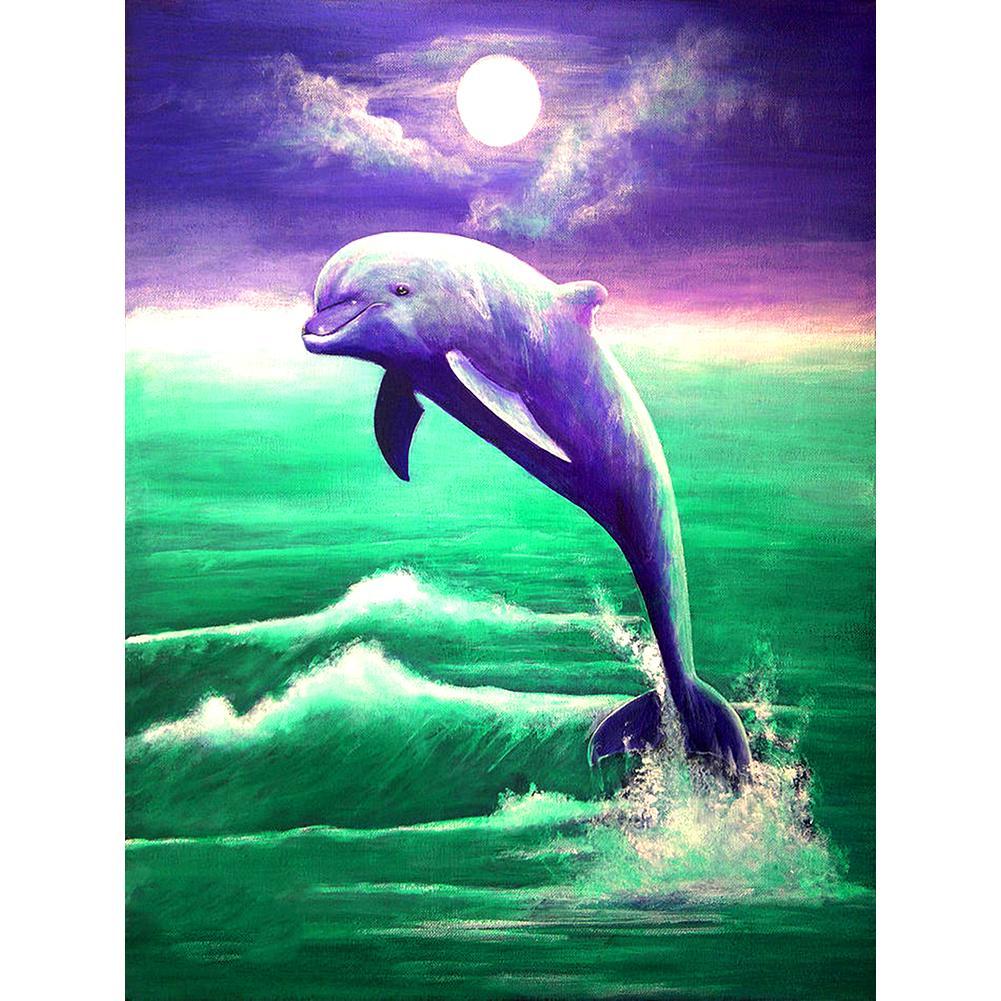 Dolphin - Full Diamond Painting - 40x30cm