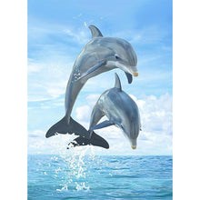 Load image into Gallery viewer, Dolphin - Full Diamond Painting - 40x30cm

