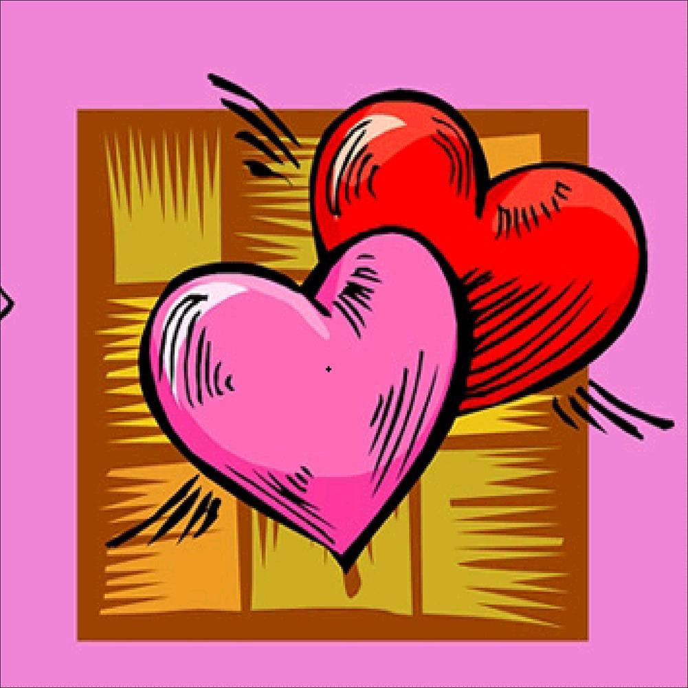 Love Heart - Full Diamond Painting - 30x30cm