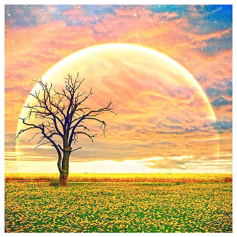 Tree Moon  - Full Diamond Painting - 30x30cm