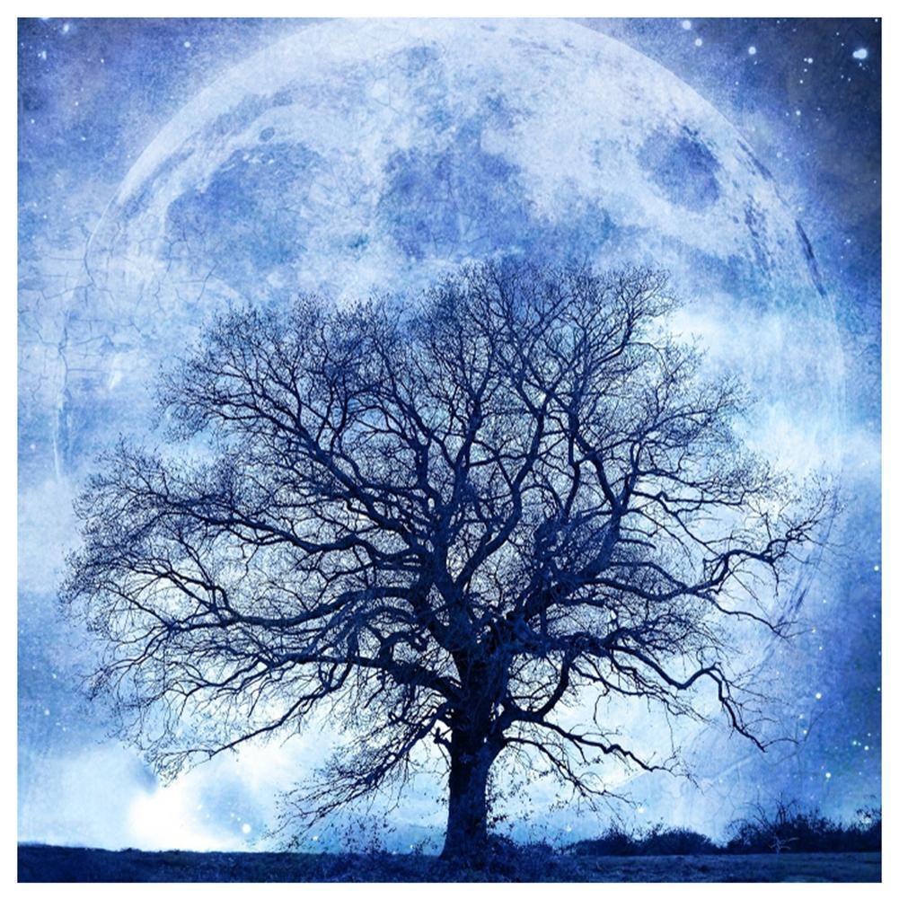 Tree Moon  - Full Diamond Painting - 30x30cm