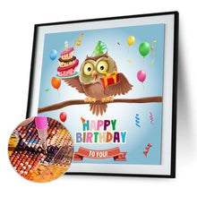 Load image into Gallery viewer, Birds Birthday - Full Diamond Painting - 30x30cm
