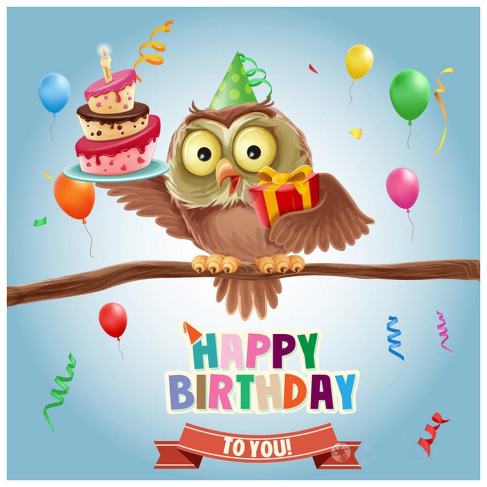 Birds Birthday - Full Diamond Painting - 30x30cm