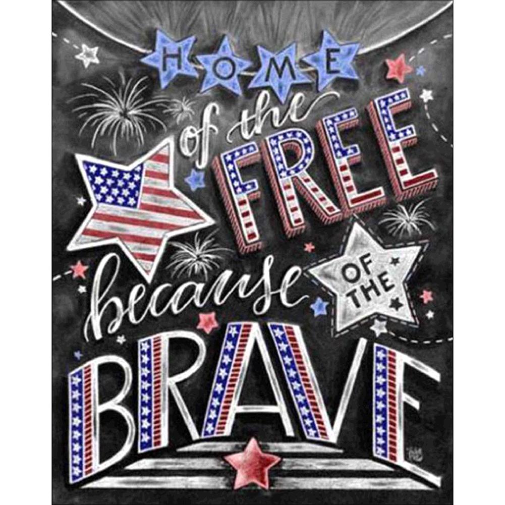 Star Letter - Full Drill Round Drill - 30x25cm