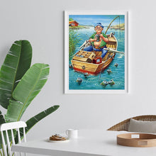 Load image into Gallery viewer, Fishing Man - Full Diamond Painting - 40x30cm
