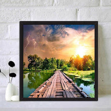 Load image into Gallery viewer, Village Bridge - Full Diamond Painting - 30x30cm
