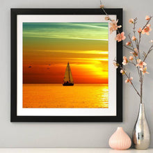 Load image into Gallery viewer, Sea Sunset Ship - Full Diamond Painting - 30x30cm
