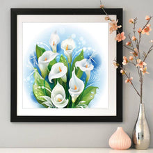 Load image into Gallery viewer, Calla Flower Wall - Full Diamond Painting - 30x30cm
