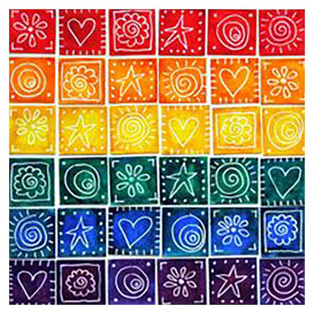 Color Geometric - Full Diamond Painting - 30x30cm