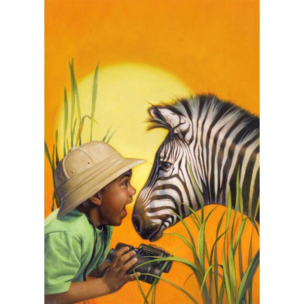 Animal Boy - Full Diamond Painting - 30x40cm