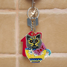 Load image into Gallery viewer, 4pcs Teacup Animal DIY Keychain
