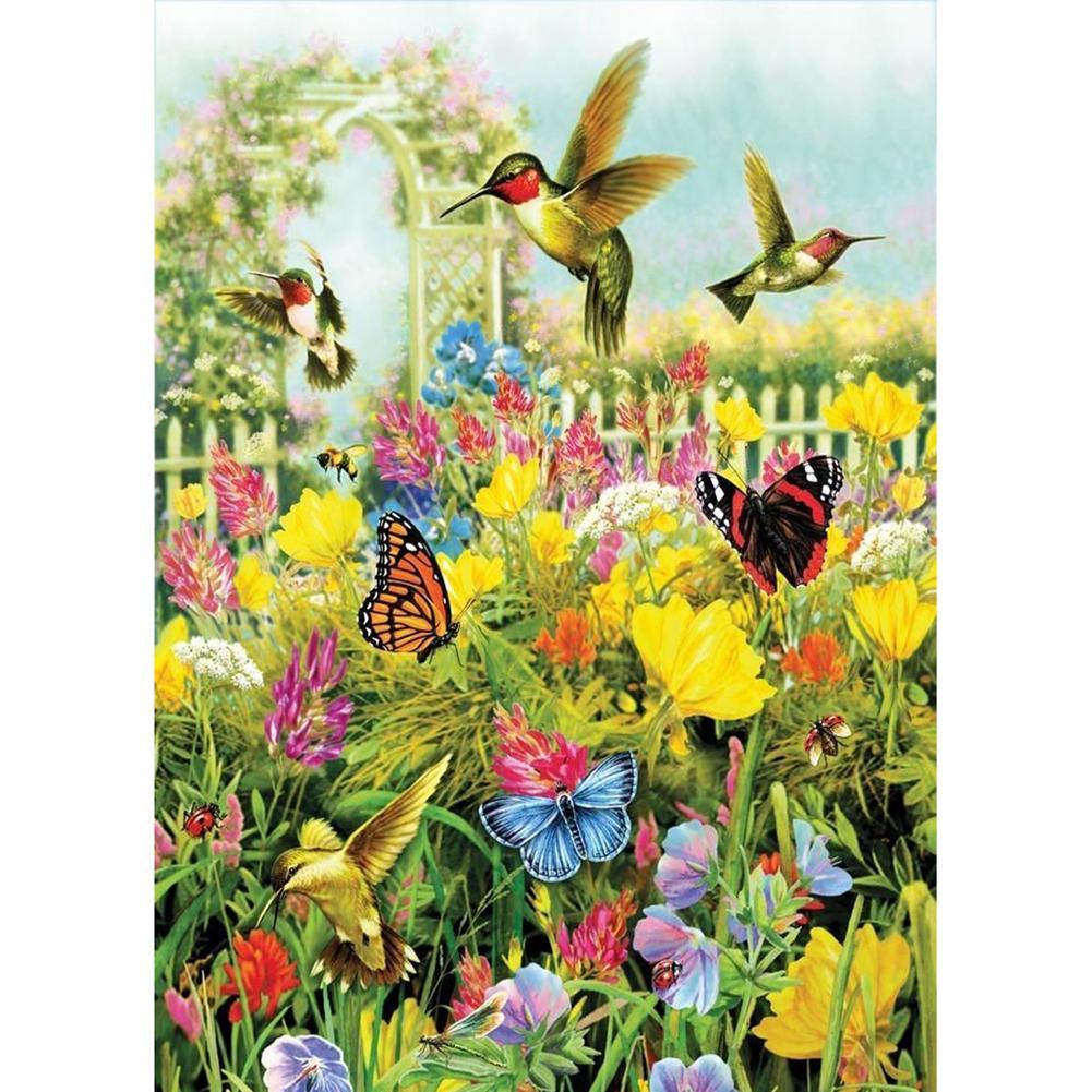 Happy Bird - Full Drill Round Drill Painting - 30x40cm