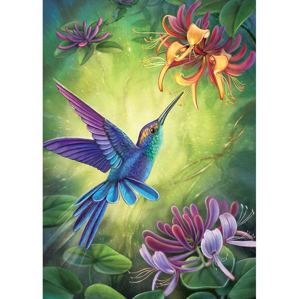 Happy Bird - Full Drill Round Drill Painting - 30x40cm