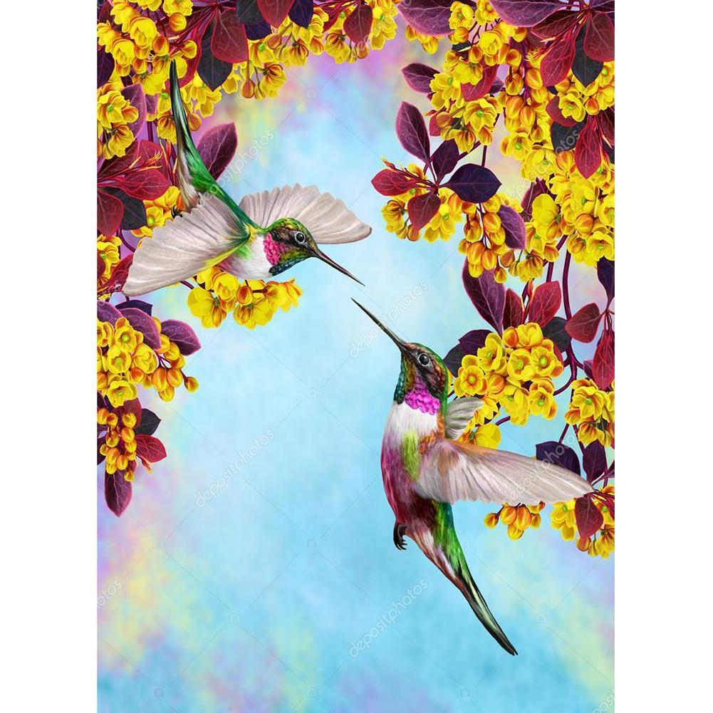 Happy Bird - Full Drill Round Drill Painting - 30x40cm