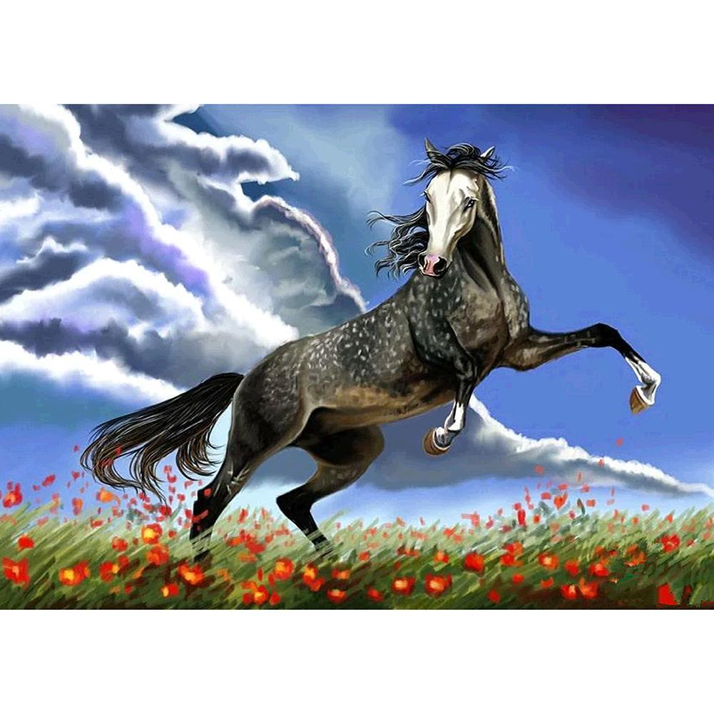 Wild Horse - Full Drill Round Drill Painting - 30x40cm