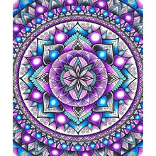 Load image into Gallery viewer, Purple Mandala - Full Drill Round Drill Painting - 30x35cm
