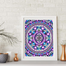 Load image into Gallery viewer, Purple Mandala - Full Drill Round Drill Painting - 30x35cm
