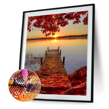 Load image into Gallery viewer, Fallen Leaves Plank Road  - Full Drill Round Drill Painting - 30x40cm
