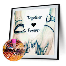 Load image into Gallery viewer, Lovers Hold Hands - Full Drill Round Drill Painting - 30x30cm
