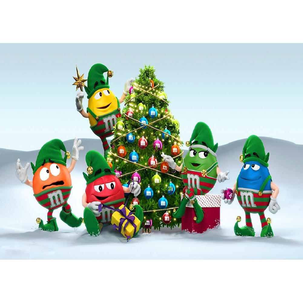 Christmas - Full Drill Round Drill - 40x30cm