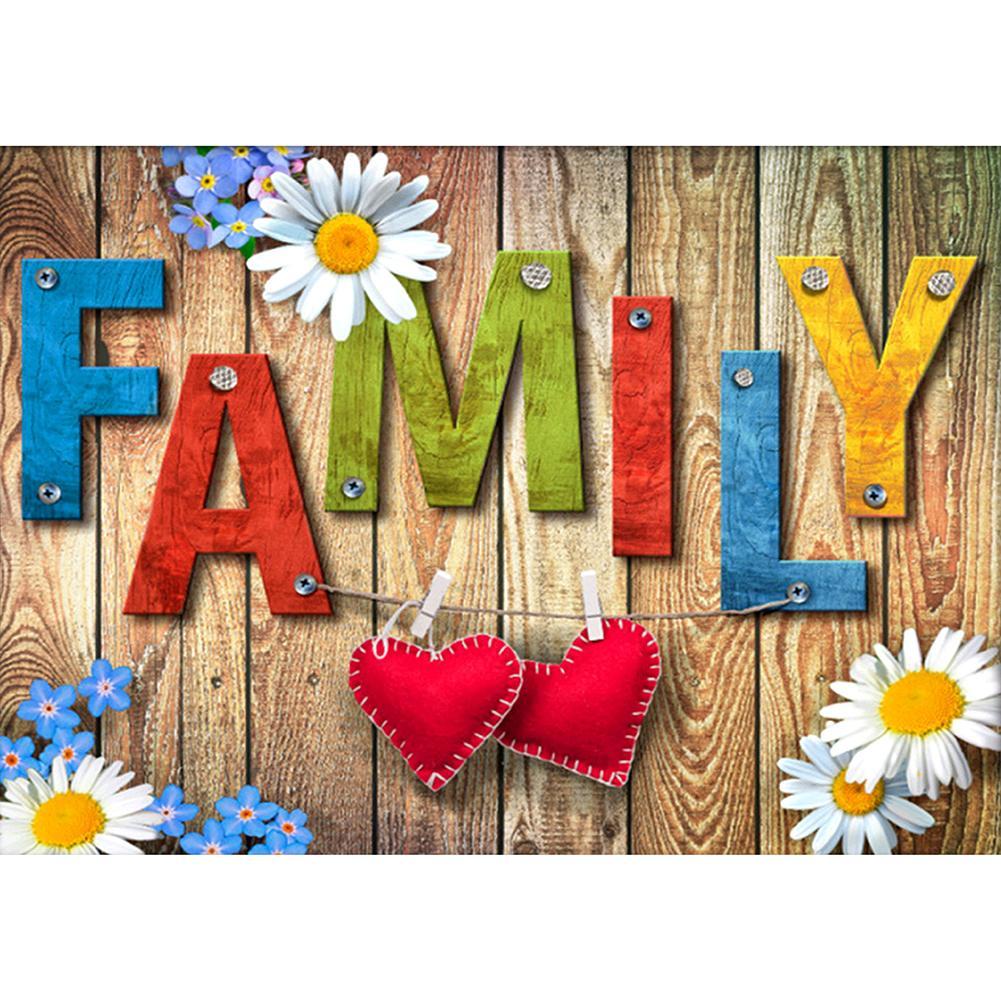 Family - Full Drill Round Drill - 40x30cm