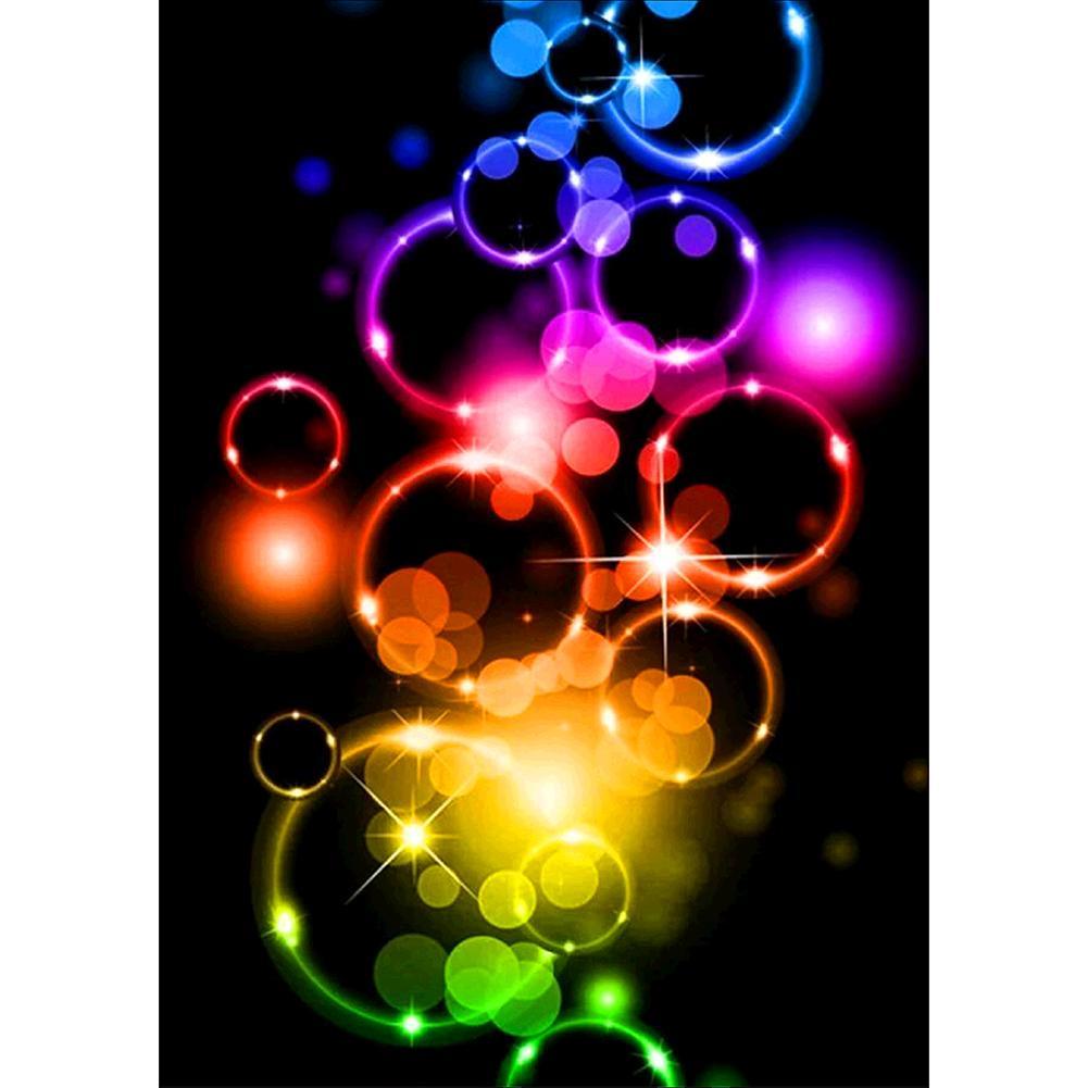 Bubble Circle  - Full Drill Round Drill - 30x40cm