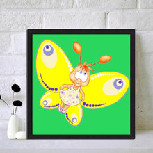 Load image into Gallery viewer, Cartoon Butterfly - Full Drill Round Drill - 30x30cm
