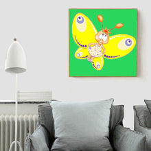 Load image into Gallery viewer, Cartoon Butterfly - Full Drill Round Drill - 30x30cm

