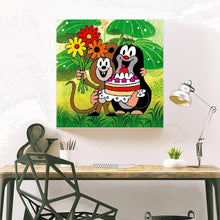 Load image into Gallery viewer, Animal Birthday - Full Drill Round Drill - 30x30cm
