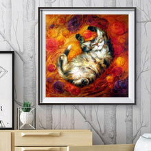 Load image into Gallery viewer, Cat Animal - Full Drill Round Drill - 30x30cm
