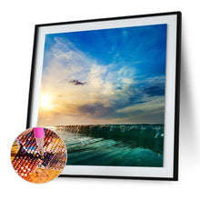 Load image into Gallery viewer, Sunset by the Sea - Full Drill Round Drill - 30x30cm
