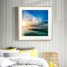 Load image into Gallery viewer, Sunset by the Sea - Full Drill Round Drill - 30x30cm
