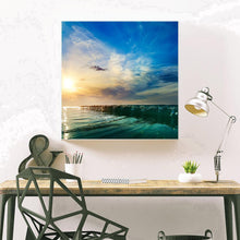 Load image into Gallery viewer, Sunset by the Sea - Full Drill Round Drill - 30x30cm
