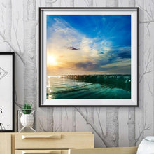 Load image into Gallery viewer, Sunset by the Sea - Full Drill Round Drill - 30x30cm
