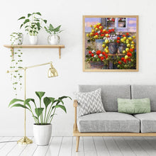 Load image into Gallery viewer, Potted Flowers - Full Drill Round Drill - 30x30cm
