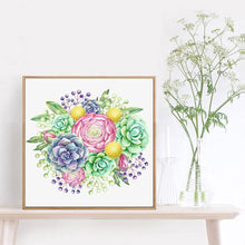 Load image into Gallery viewer, Succulent Plant - Full Drill Round Drill - 30x30cm
