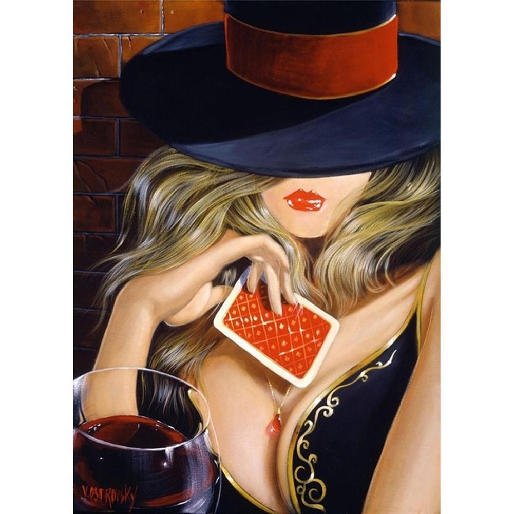 Beauty Women  - Full Drill Round Drill - 30x40cm