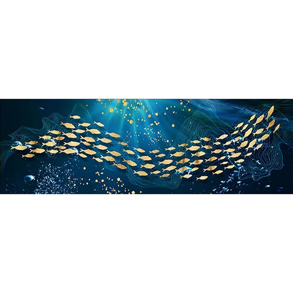 Fish School - Full Drill Round Drill - 80x30cm