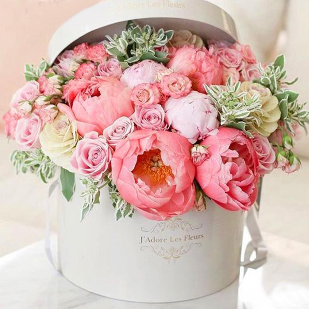 Flower in Box - Full Drill Round Drill - 30x30cm